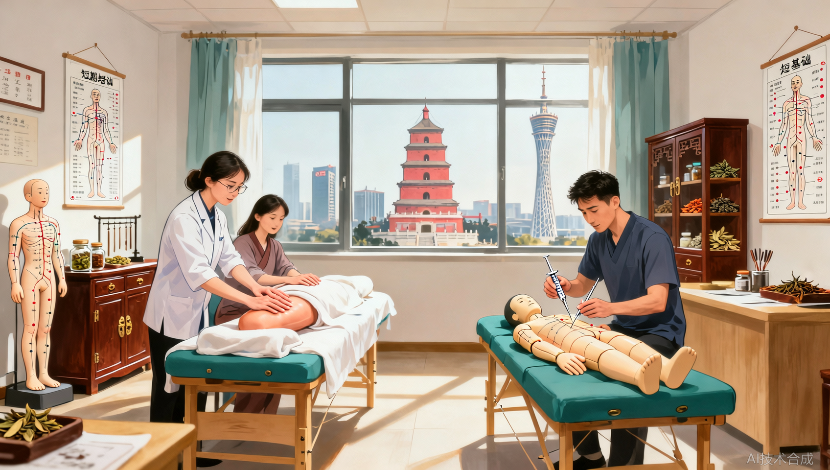 郑州中医技能就业：推拿21天、针灸24天，学完即上岗