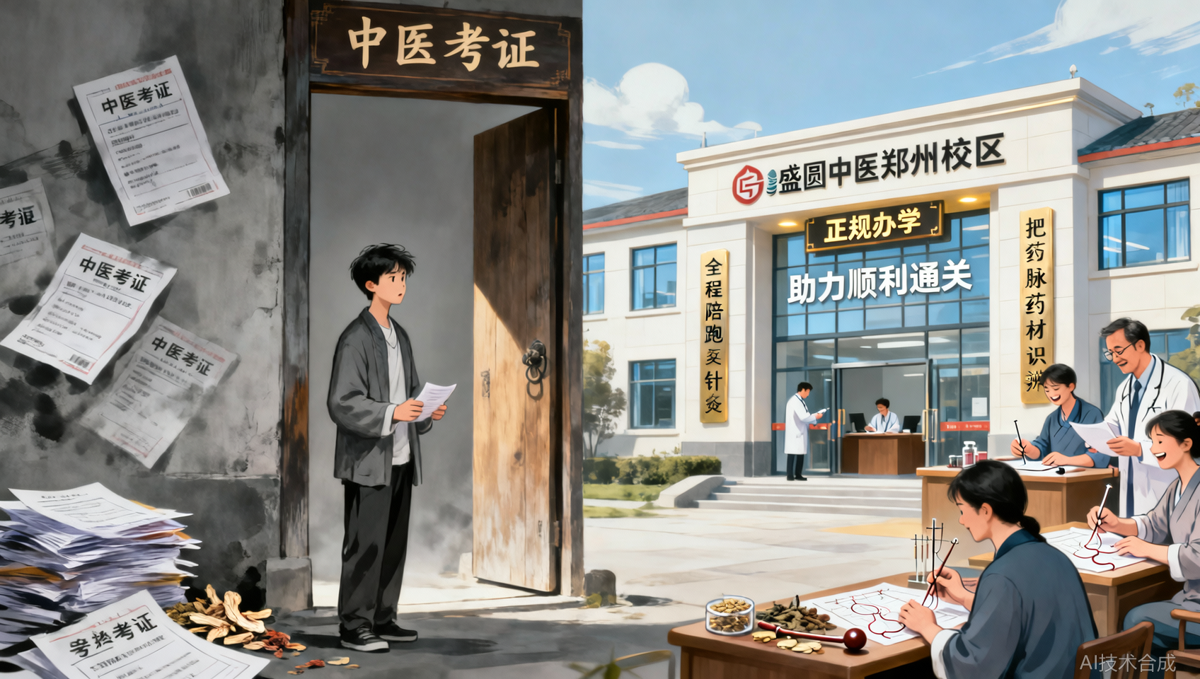 中医考证总不过？腾盛圆郑州校区，全程陪跑助力拿证