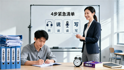 上海雅思培训短期提分方案：1个月从6到7分的4步紧急行动清单