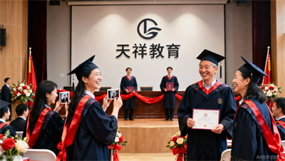 天祥教育成人高考毕业典礼：一起见证人生的重要时刻