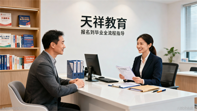 天祥教育图解：成人高考从报名到毕业全流程共几步
