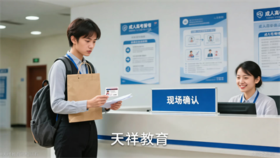 报名成人高考现场确认需要带哪些材料，天祥教育列好清单