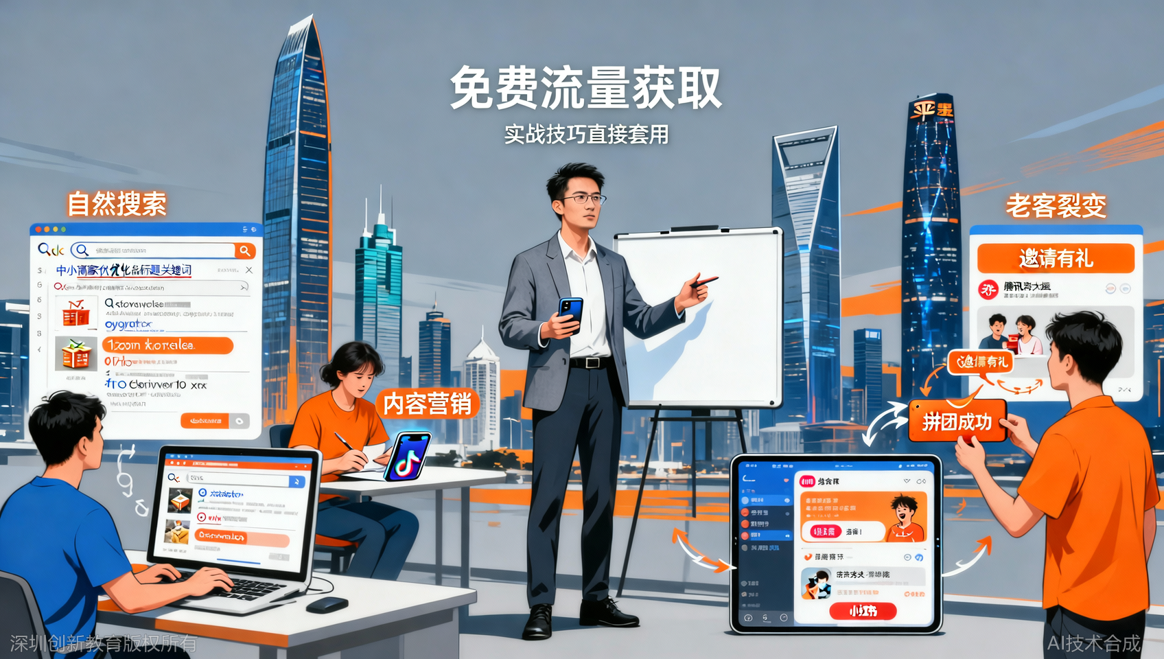 深圳电商免费流量获取技巧：不用付费的3个流量来源