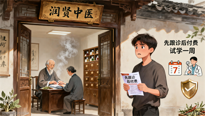 先跟诊后付费？润贤中医推出&ldquo;试学一周&rdquo;活动