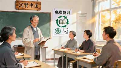 润贤中医老学员福利：免费复训政策解读