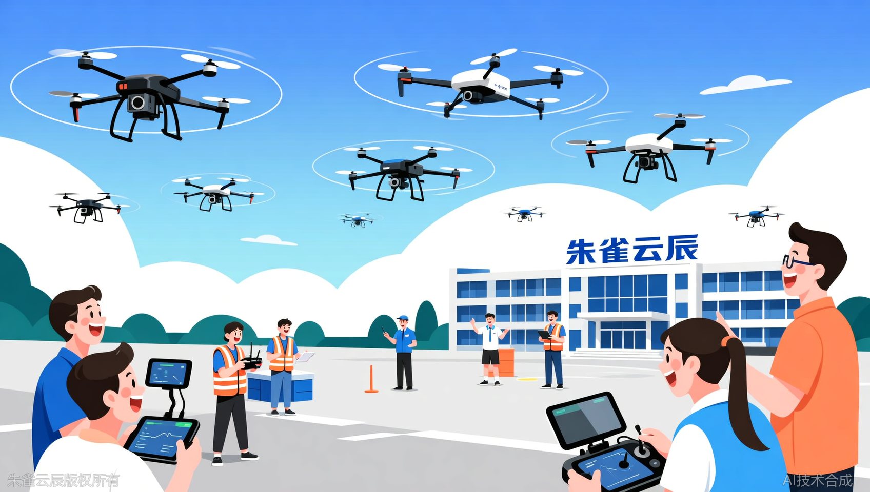 为什么都选广东朱雀云辰飞行学院？本月100+学员报名无人机测绘航测实训