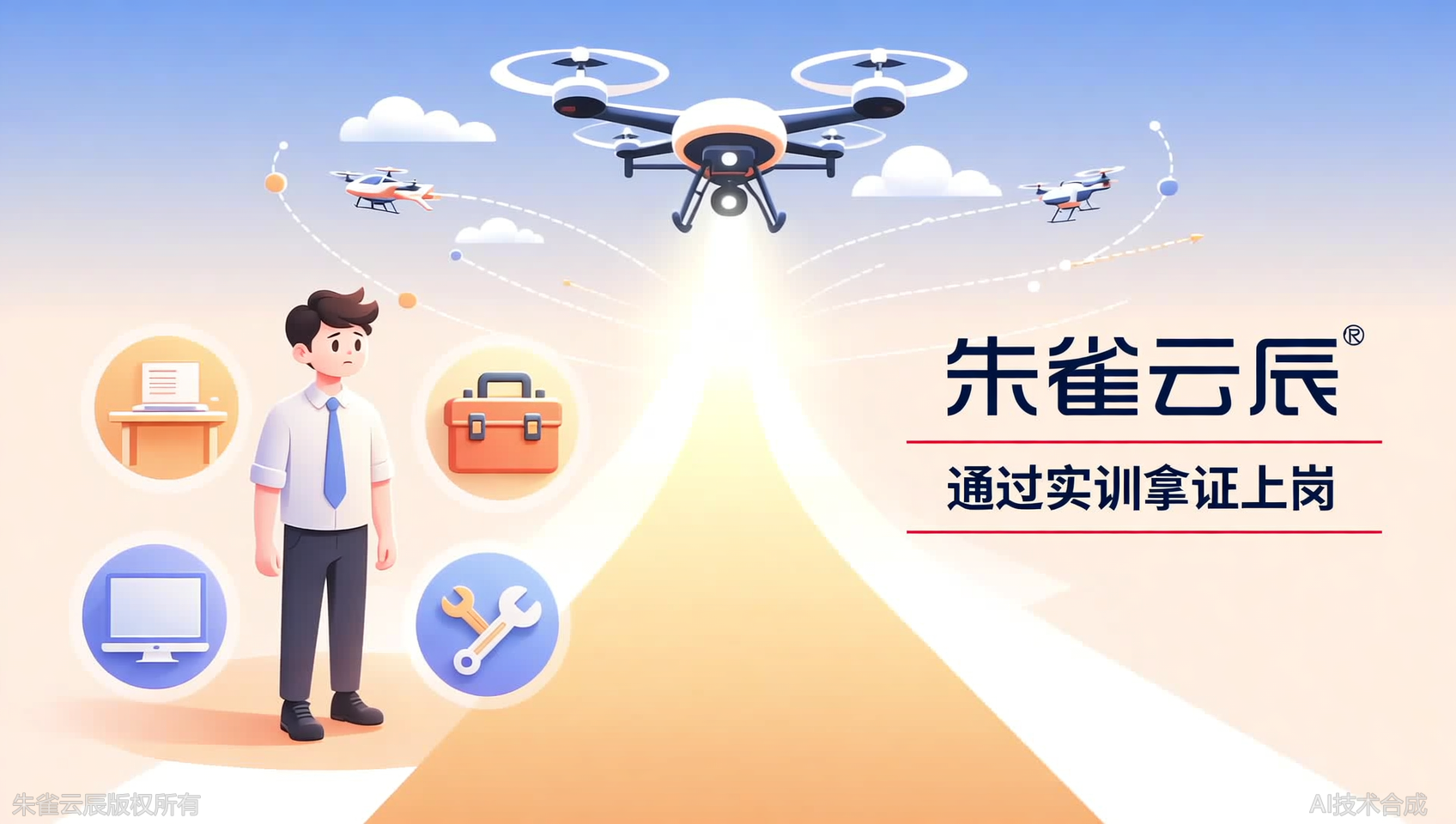 初入职场迷茫？广东朱雀云辰飞行学院无人机城市安防实训，锚定黄金赛道