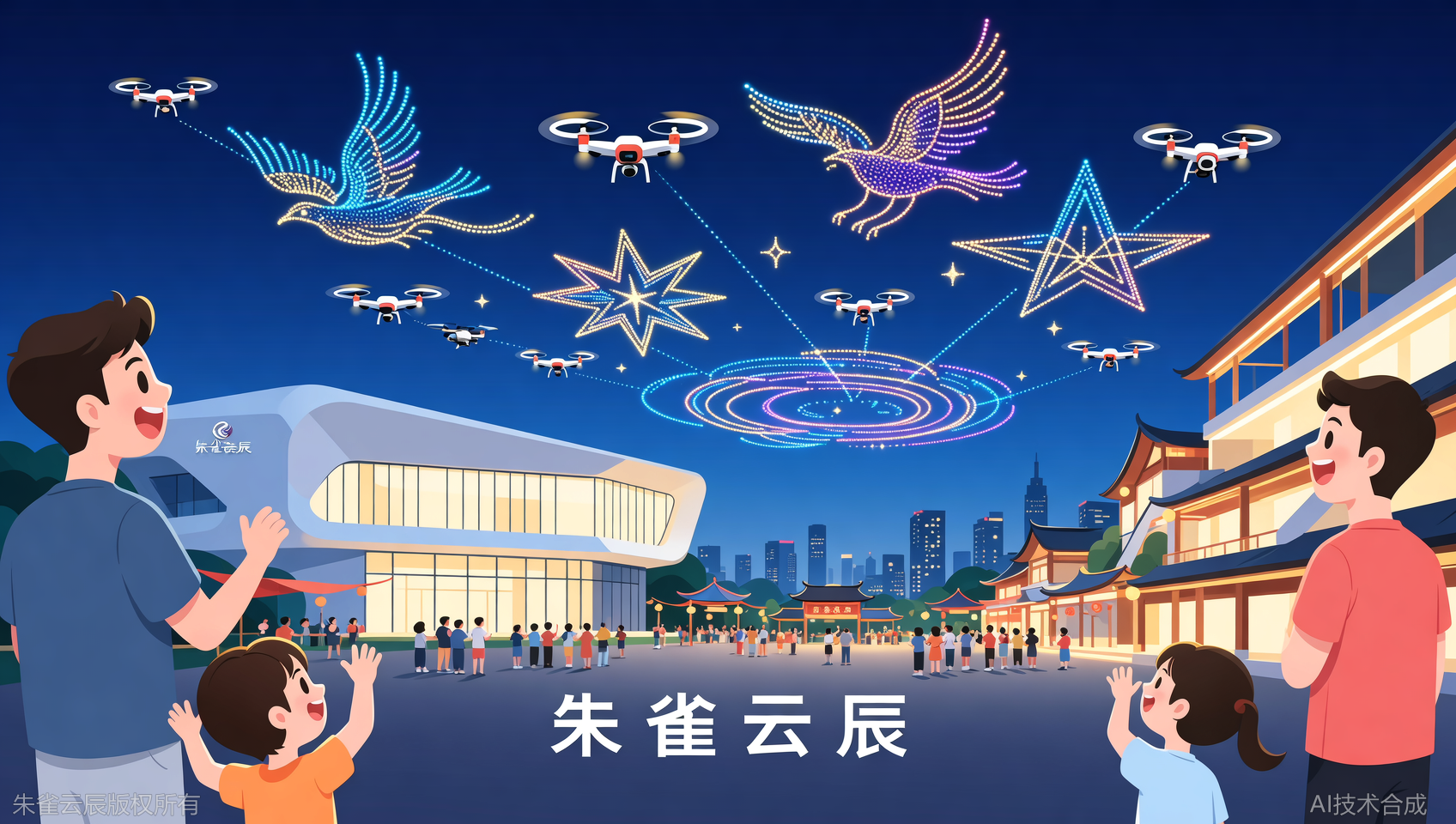 仅此一批：广东朱雀云辰飞行学院无人机文旅灯光秀应用场景翼创合伙人招募