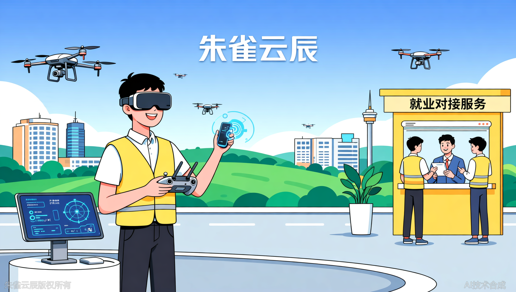 如何高效备战无人机考证？广东朱雀云辰飞行学院无人机应急特情处置实训+VR/AI学飞