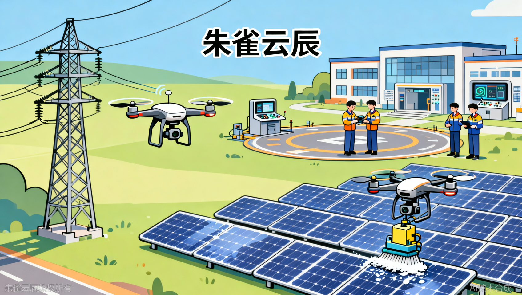 行业稀缺&ldquo;无人机电力巡检实训+光伏清洗&rdquo;，只在广东朱雀云辰飞行学院