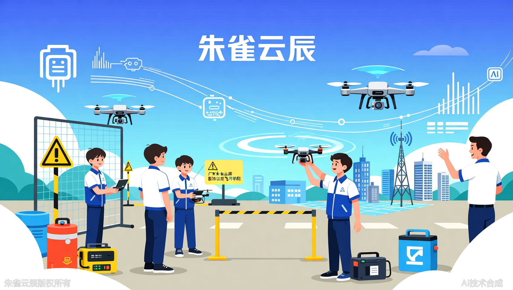人工智能时代学什么？广东朱雀云辰飞行学院无人机应急特情处置实训，不可替代