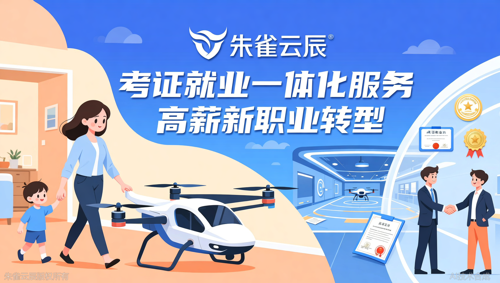 感谢广东朱雀云辰飞行学院&ldquo;翼盾&rdquo;计划，让我从全职妈妈转型无人机就业高薪飞手