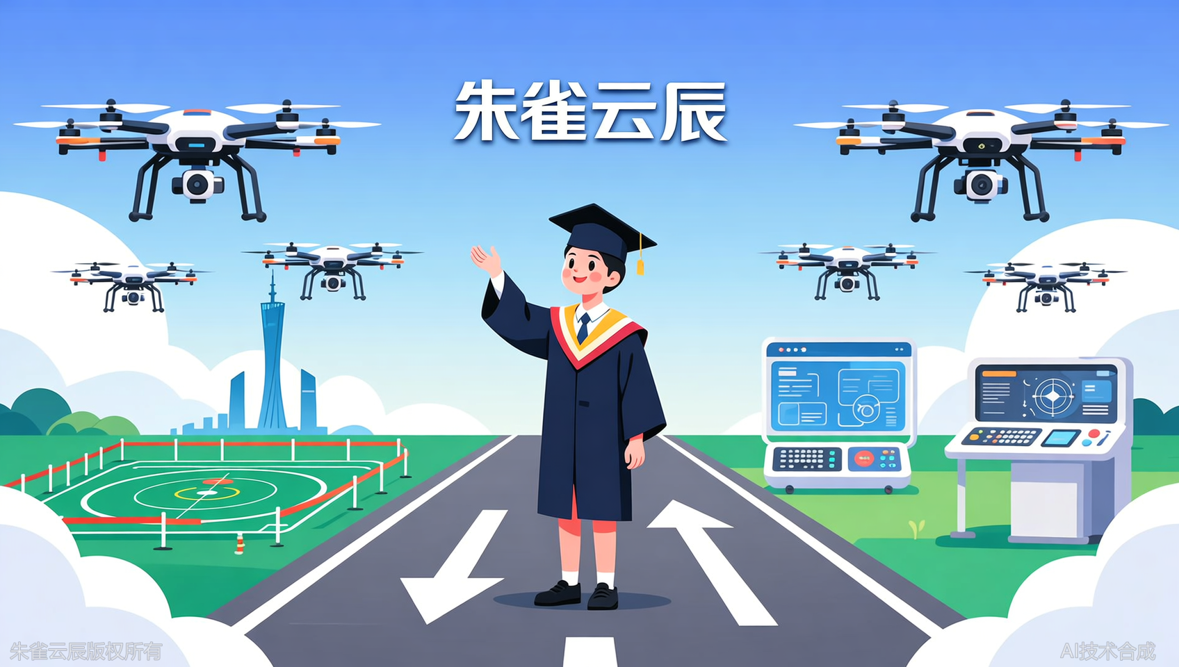 广东朱雀云辰飞行学院毕业季：无人机就业终身&ldquo;续航&rdquo;服务，职业永不掉线