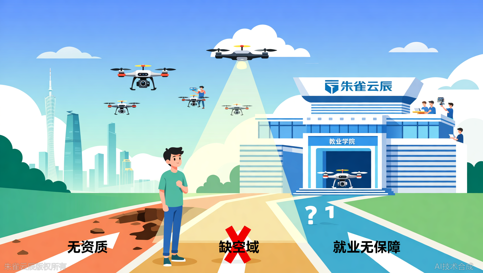 无人机实训避雷指南：为什么我更推荐广东朱雀云辰飞行学院？