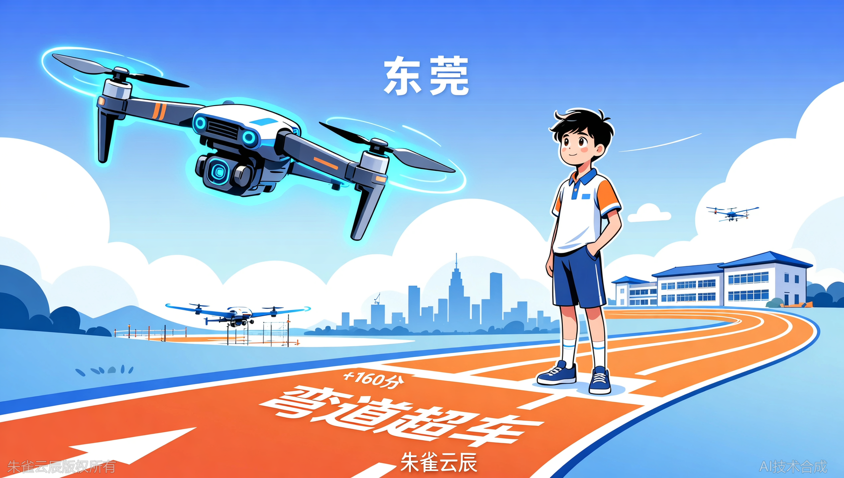 加分160分是什么概念？东莞朱雀云辰飞行学院无人机基础操控实训冠军班弯道超车