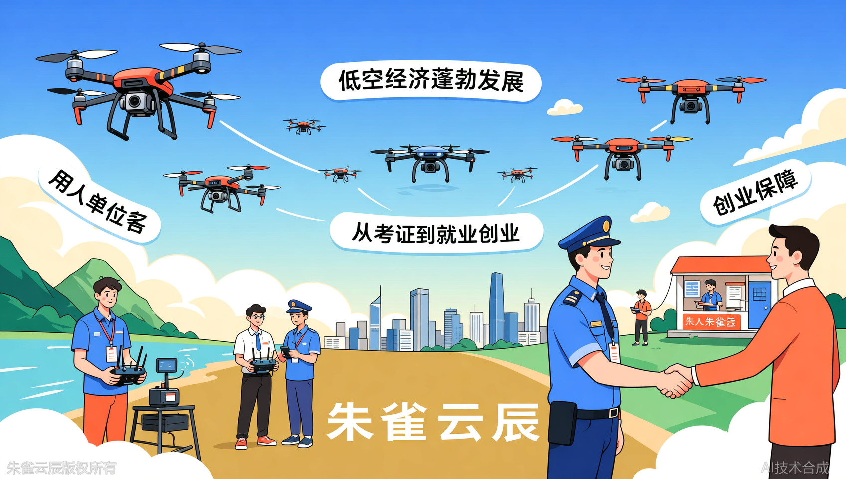 不是所有机构都叫飞行学院：广东朱雀云辰飞行学院提供完善无人机就业保障