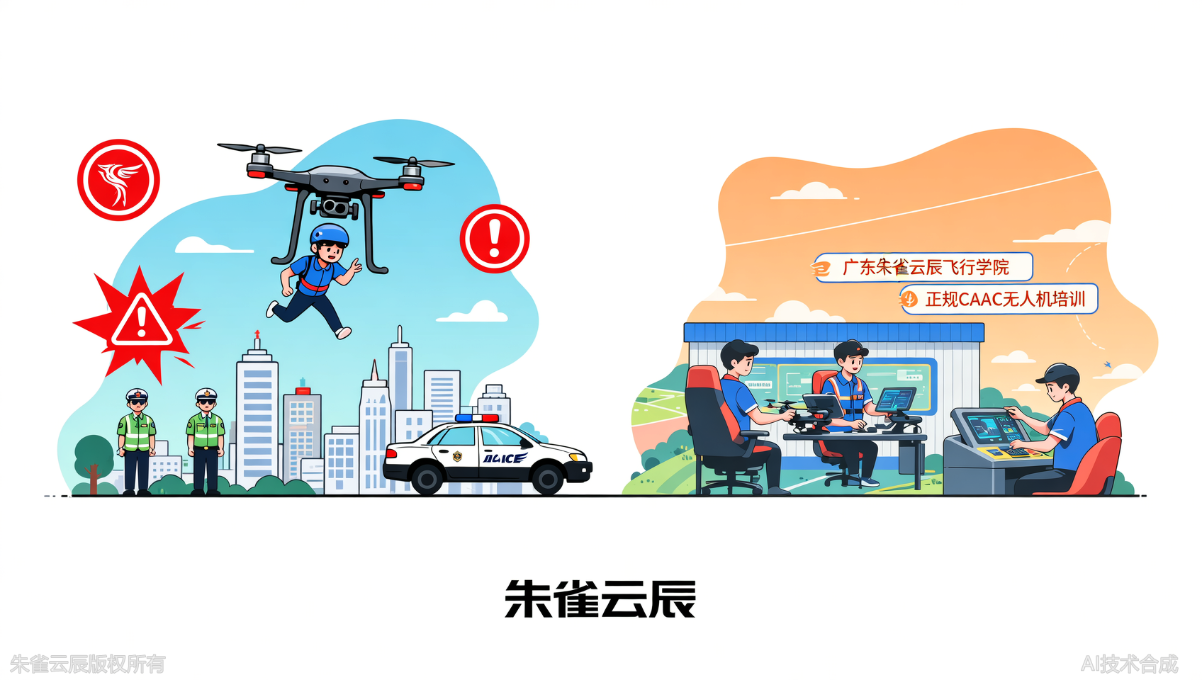 无人机&ldquo;黑飞&rdquo;后果有多严重？广东朱雀云辰飞行学院CAAC考证实训，合规拿证