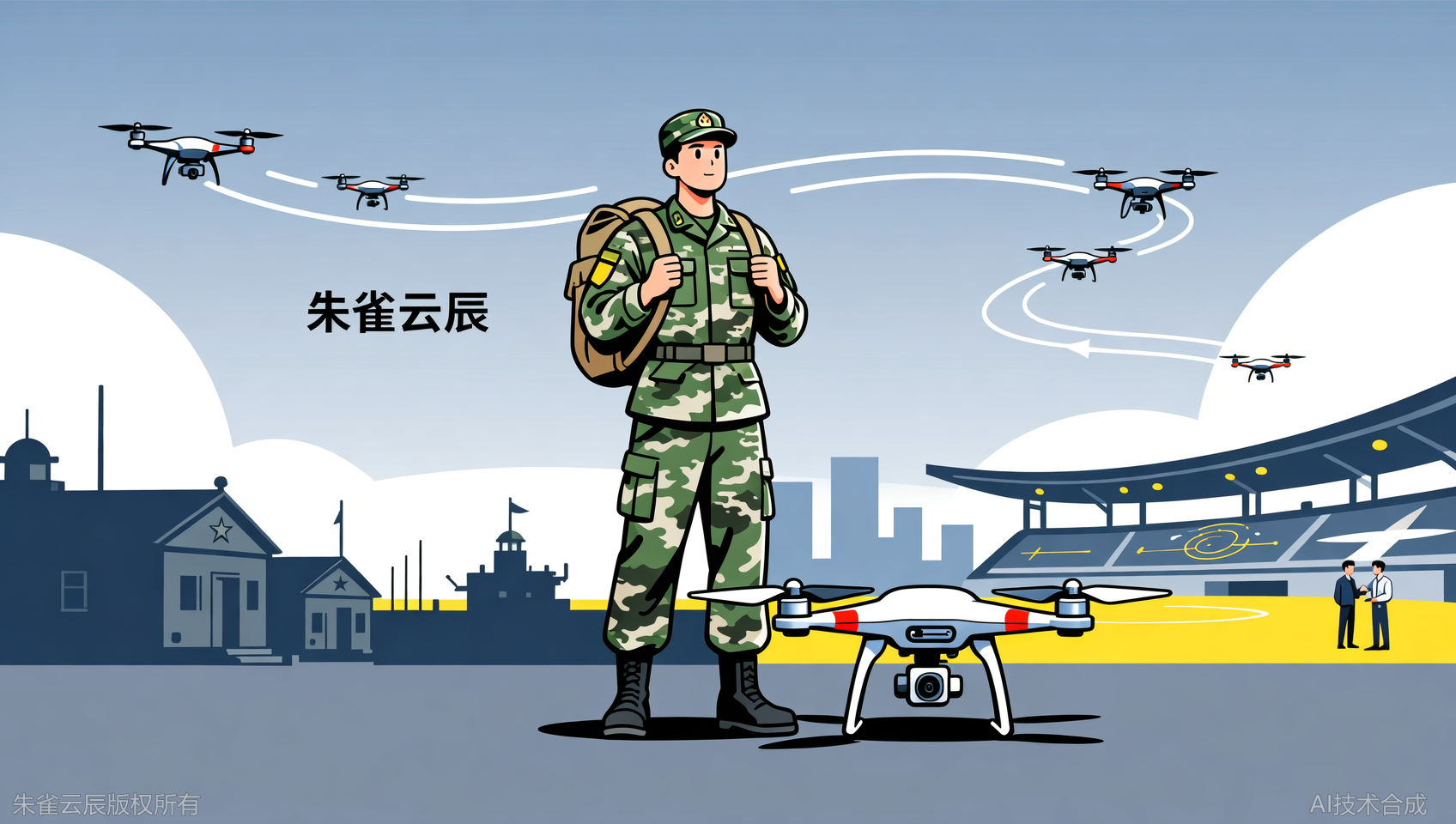 退役了不知道做什么？广东朱雀云辰飞行学院无人机就业保障，续写军人荣光