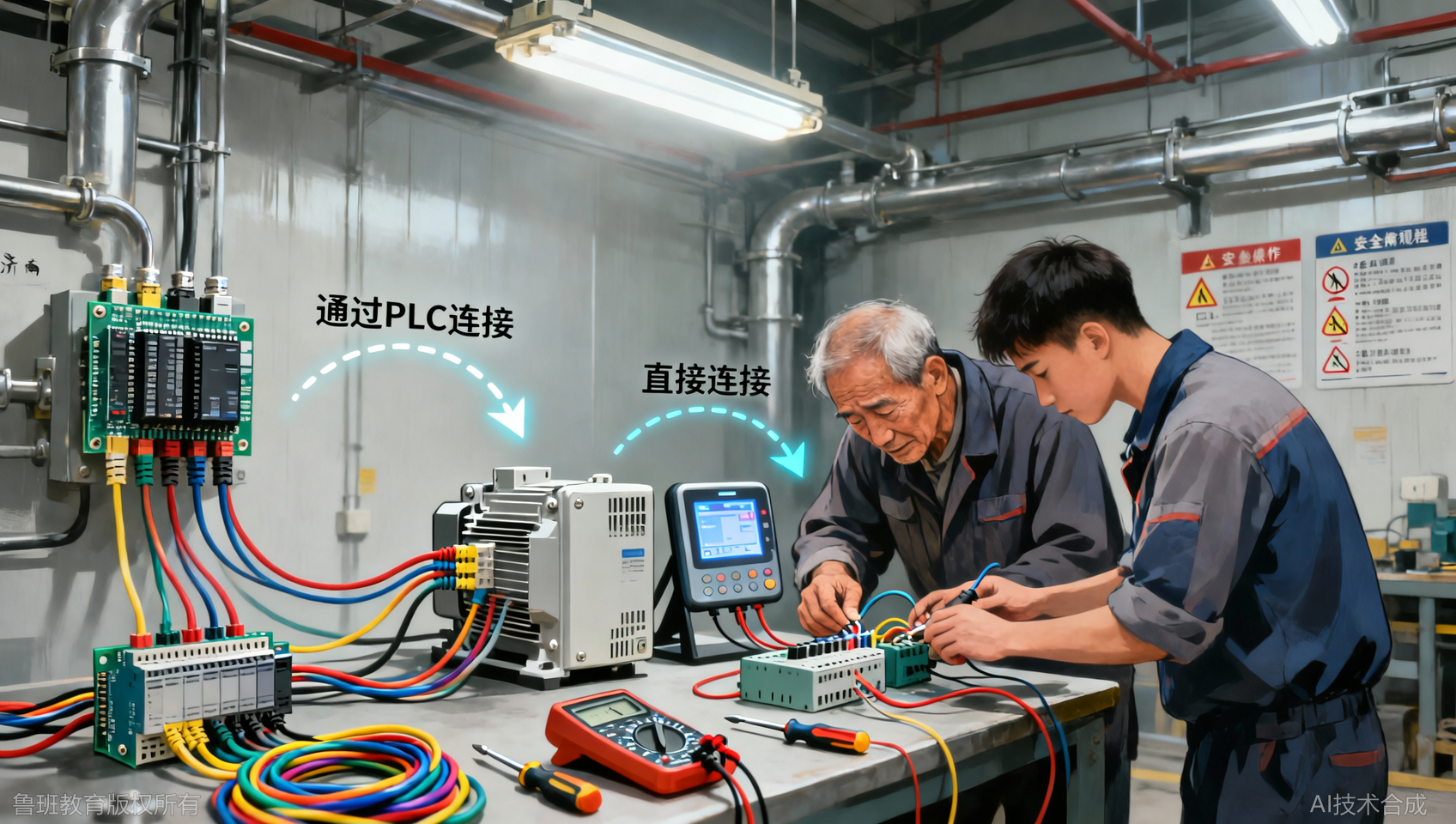 济南变频器与触摸屏连接：车间现场的实操步骤