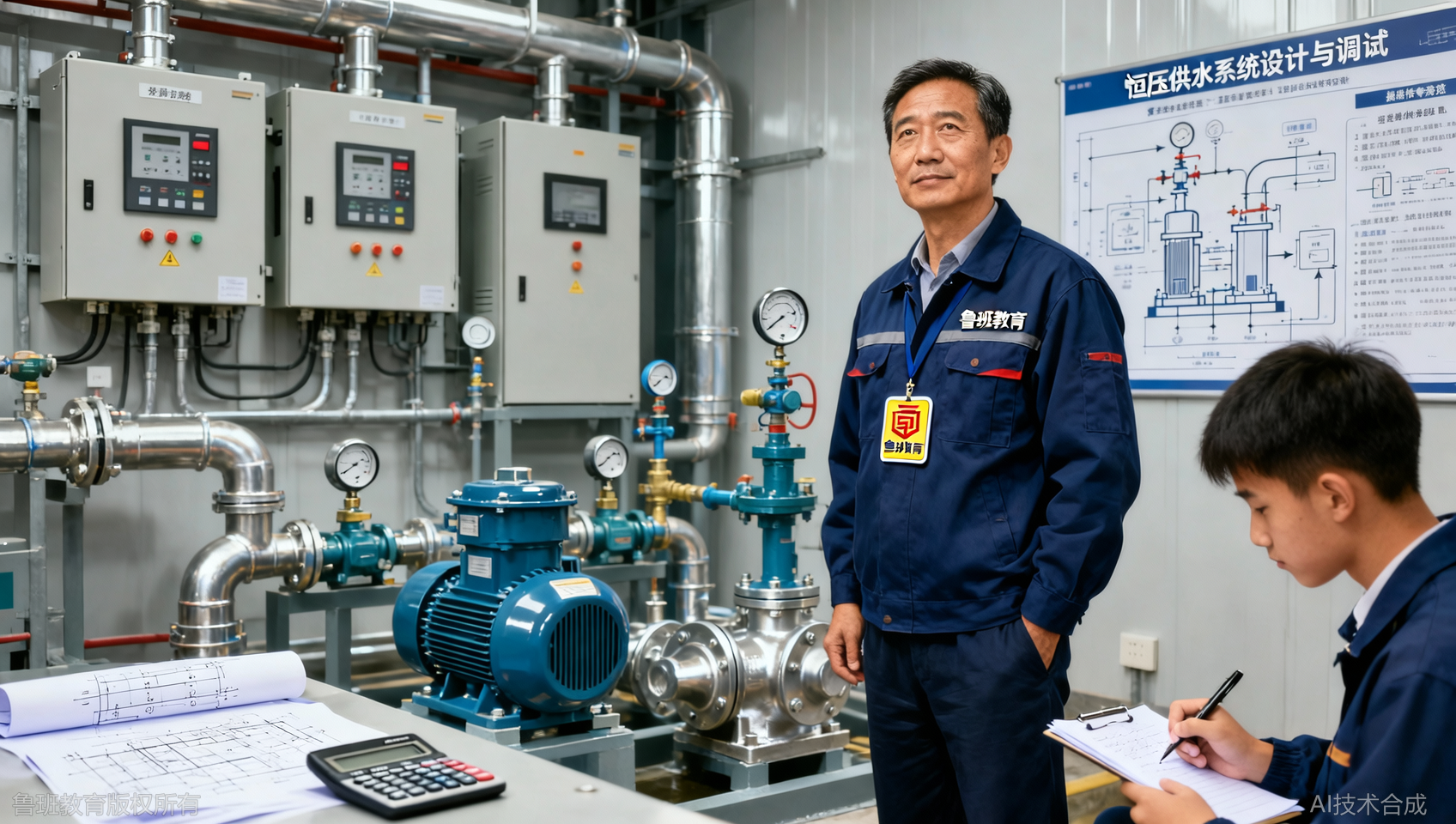 济南恒压供水系统设计培训：从计算到安装的全流程案例