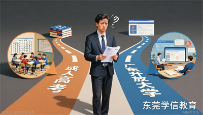 成考和广东开放大学有什么区别？四种成人学历提升方式对比分析