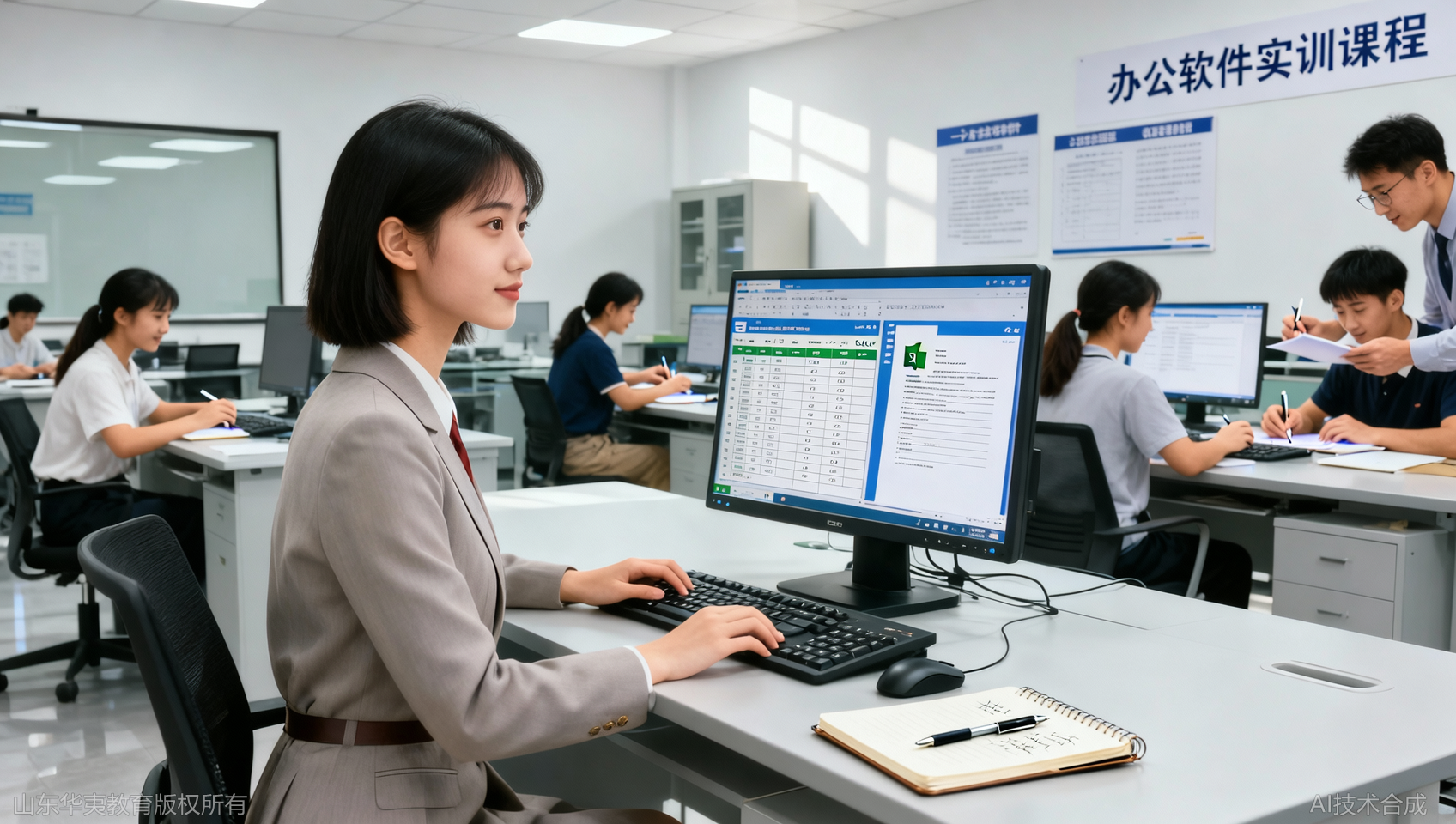 中专毕业找技术？定向培养案例之办公自动化培训学员入职行政岗掌握核心能力