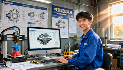中专毕业不胜任技术岗？机械行业刚需 Solidworks 培训掌握三维建模