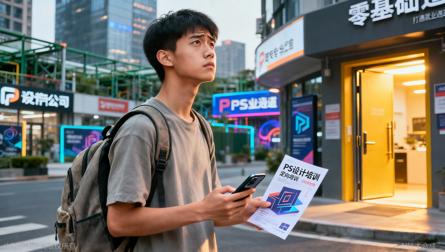 中专毕业无技能？订单式培养PS培训设计公司定向输送设计人才