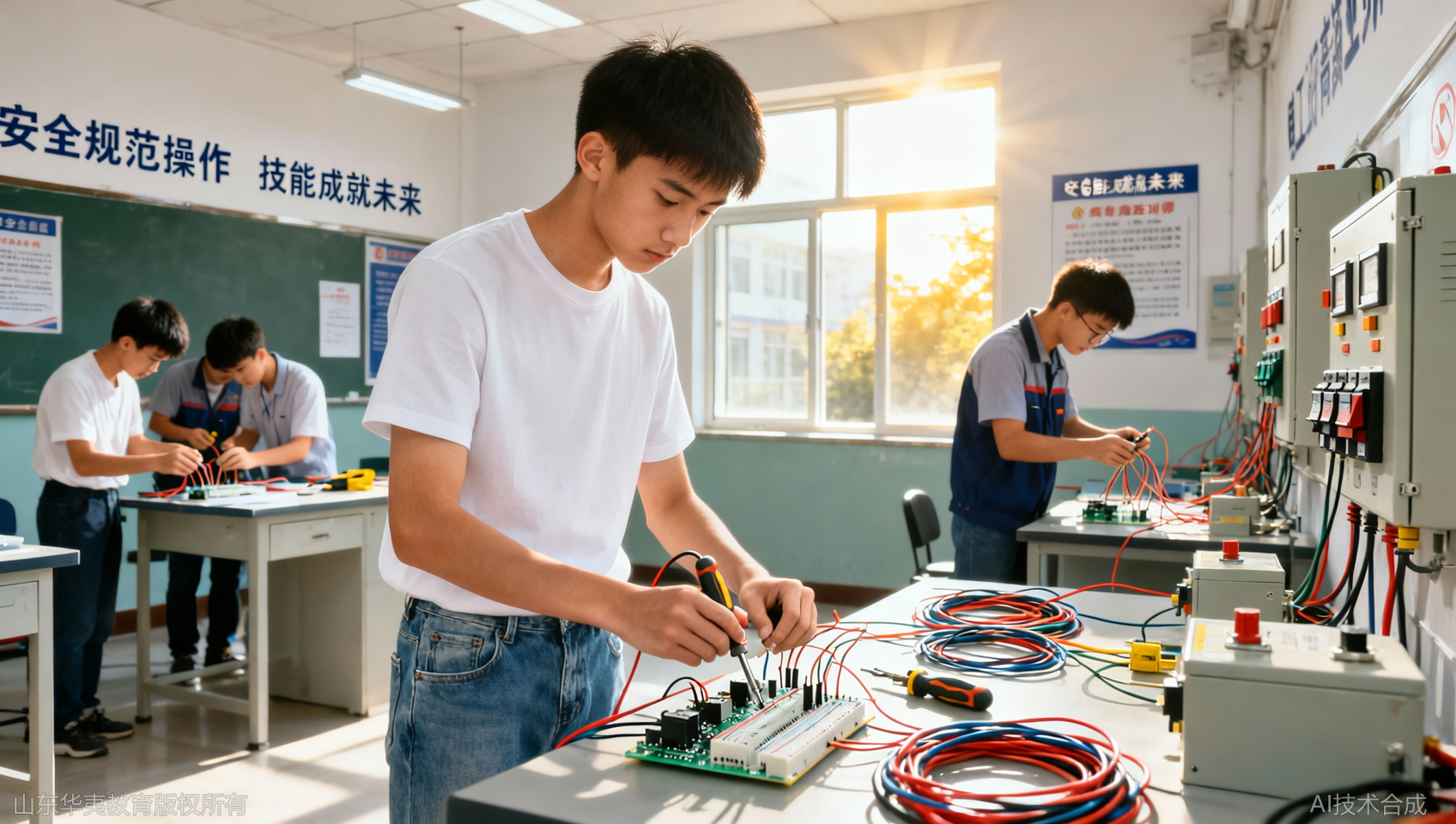 高中毕业生找技术？电工行业紧缺电工培训练就热门技术本领