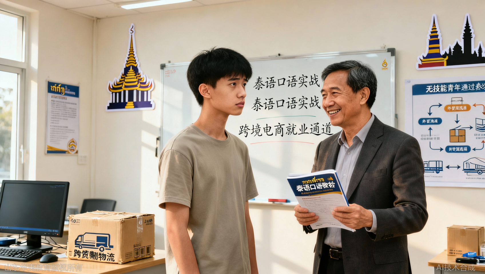 高中毕业生无技能？外贸行业发展泰语口语培训解锁跨境就业新赛道