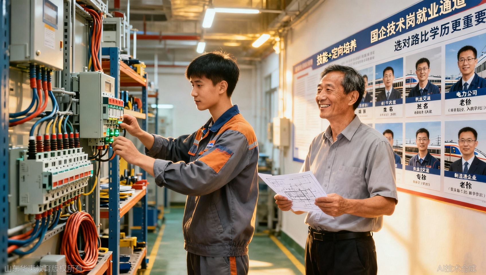 中专毕业没工作？定向培养案例之电工培训学长带你进国企技术岗