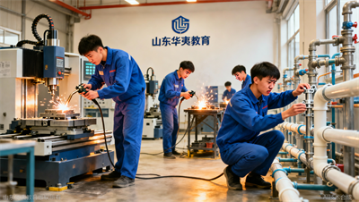 数控编程只教软件？山东华夷教育同时教电工焊工水暖，车间直接上手