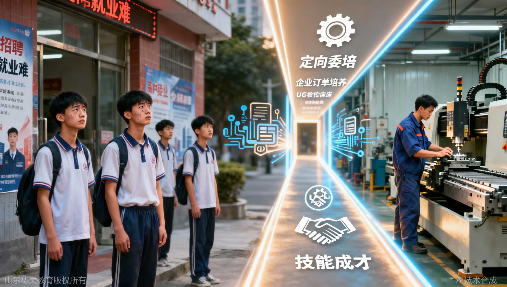 高中毕业生没出路？定向委培UG培训数控企业订单培养不用愁就业