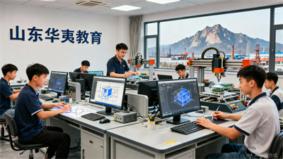 二维设计 三维建模 数控编程，山东华夷教育一条龙，评估行业稀缺度