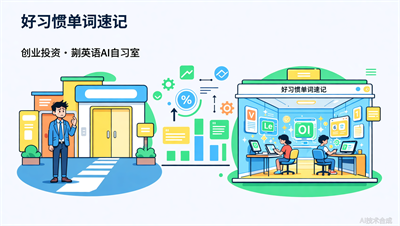 英语AI自习室加盟投资回报：好习惯单词速记为何更具竞争力