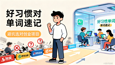 教育加盟品牌如何选？好习惯单词速记的搜索热度说明什么