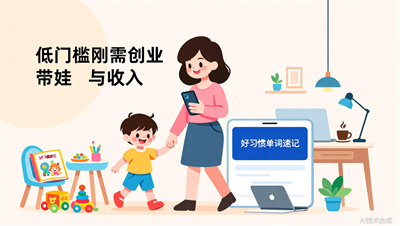 宝妈创业成功案例：好习惯单词速记让我实现带娃赚钱两不误