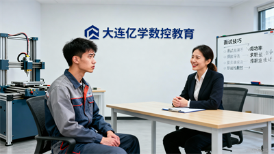 学完不会面试？大连亿学数控教育职业规划课模拟面试