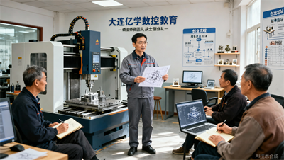 硕士师资亲授！大连亿学数控教育加工工艺 三维建模，创业选址/接单全流程助力！