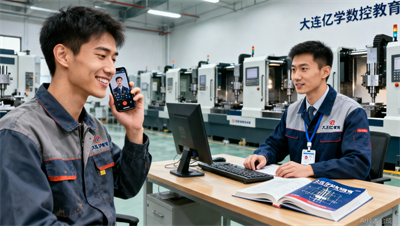 毕业就失联？大连亿学数控教育售后老师张伟专属服务