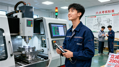 老带新立减200元！大连亿学数控教育六大考核标准，数控技术学透才毕业！