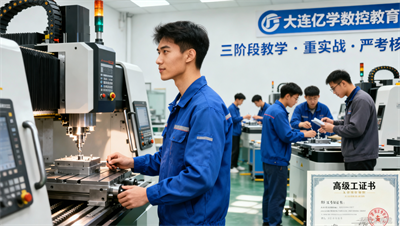想拿高级工证书？大连亿学数控教育严抓基础 提升 加工三阶段，考证就业双保障！