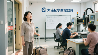 宝妈能学数控吗？大连亿学数控教育灵活学时 宿舍保障