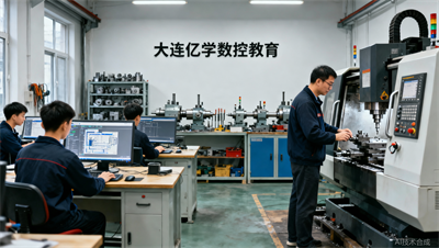 别的机构教软件，大连亿学数控教育教工艺 编程 实战全链路