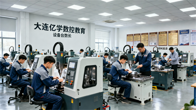 大连亿学数控：选培训学校先看设备台数和人均上机时长