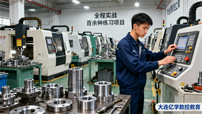 实操多到上瘾！100 真实产品编程练习，大连亿学数控教育让你毕业即独当一面！