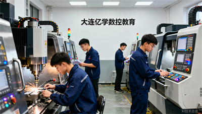 设备老旧能练出手？大连亿学数控教育多台加工中心全开放