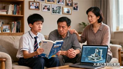 孩子想辍学去学数控编程，家长该同意还是反对？大连亿学数控理性建议