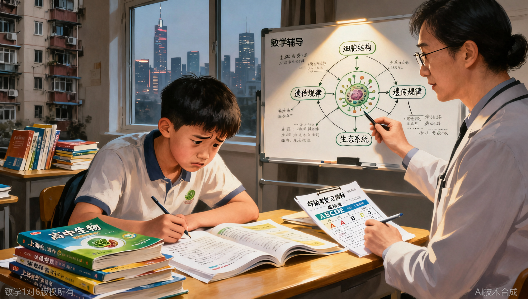高中生物辅导评估，上海致学教育：构建知识网络