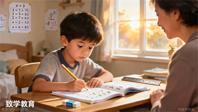 上海致学教育小学数学辅导：孩子从70到90，妈妈这样做